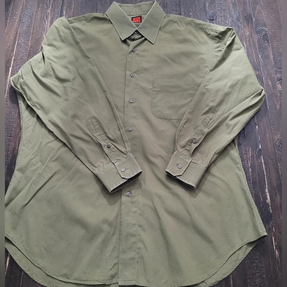 RS Long Sleeve Button-Up Shirt Mens Size 2XL